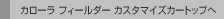 �J���[�� �t�B�[���_�[ �J�X�^�}�C�Y�J�[�g�b�v��