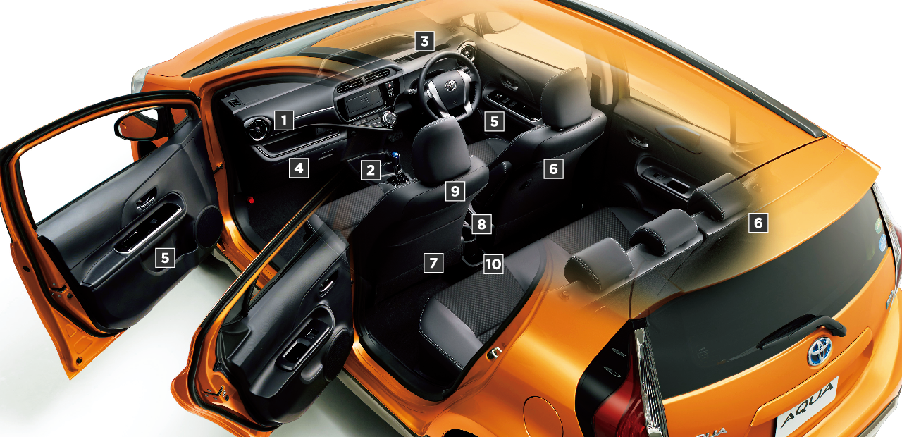 かしこさと心地よさを凝縮した快適装備を、豊富にご用意。