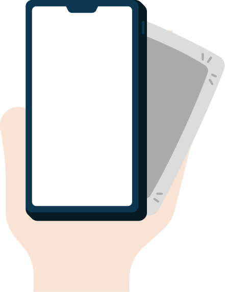 カイロとスマホが接している