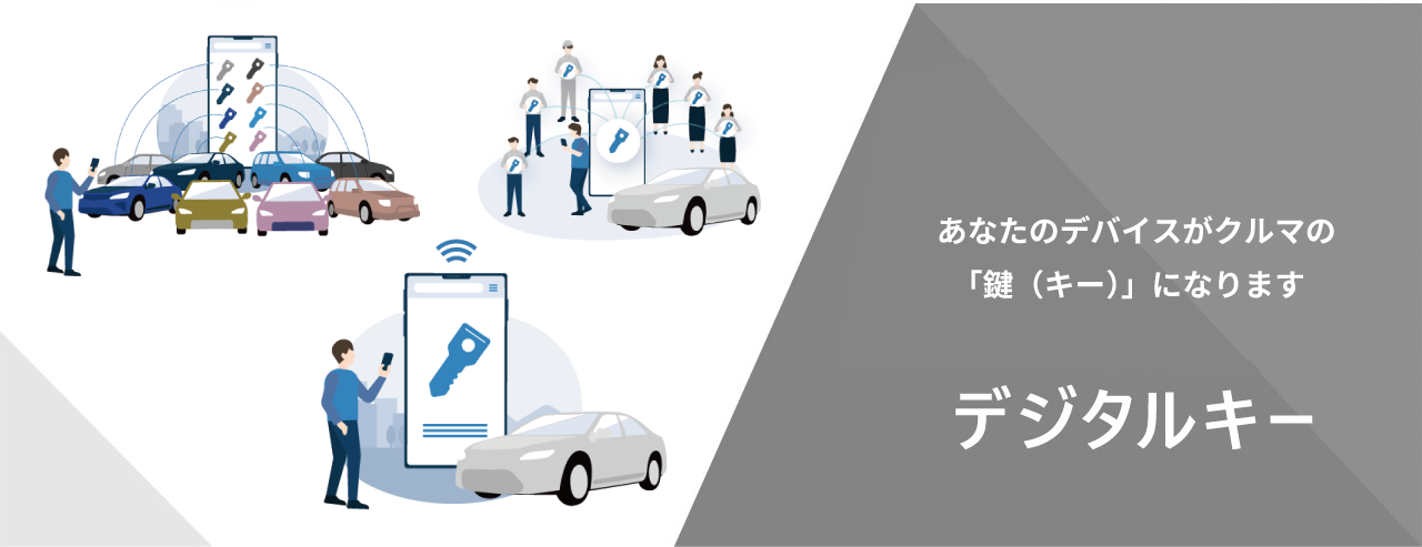 あなたのスマートフォンが車の「鍵（キー）」になります