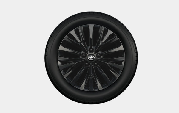 225/55R19タイヤ＆19×7Jアルミホイール（ブラックスパッタリング塗装）
