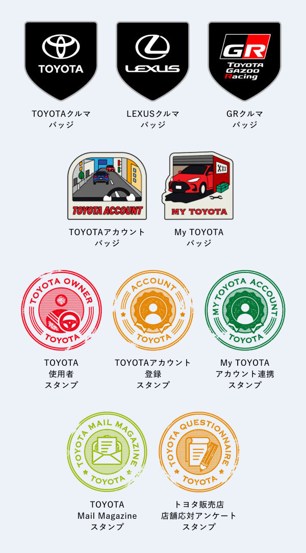 [バッジ一覧画像]