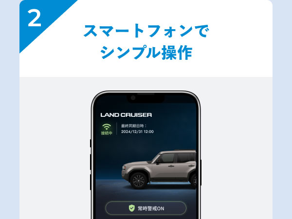 2 スマートフォンでシンプル操作 [アプリ画面のイメージ画像]