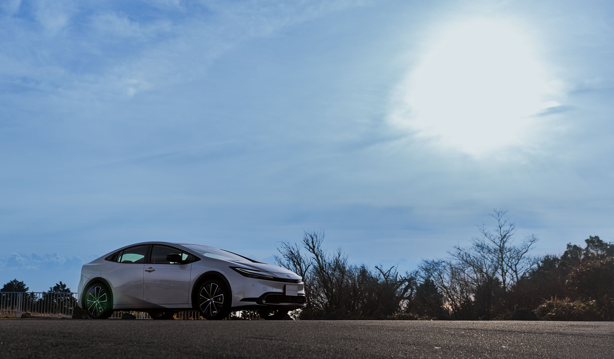 クルマとの位置関係はこんな感じ