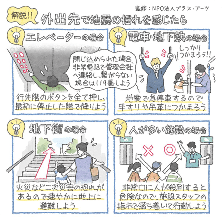 トヨタ トヨタの防災 外出先で地震の揺れを感じたら トヨタ自動車webサイト