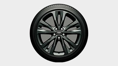 215/45R17タイヤ&17×7½Jアルミホイール(ダークグレーメタリック塗装/センターオーナメント付)