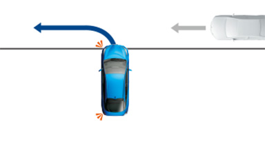右左折時や車線変更時