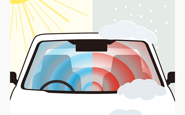 乗車前に車内温度を快適にしておける