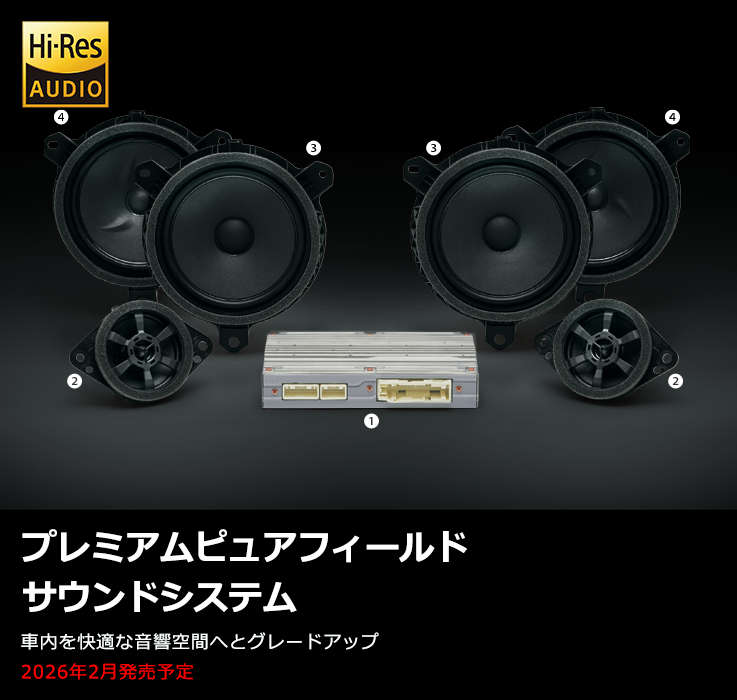 専用　サウンドシステム　スピーカー トヨタ アクセサリー | ナビオプション | プレミアムピュアフィールド