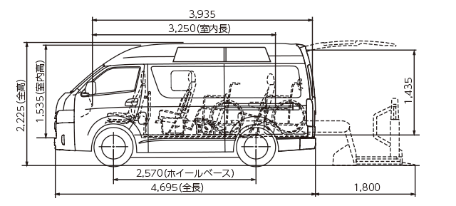 BUタイプ 2WD・2000ガソリン ロング・標準ボディ（3BF-TRH200K-VTZYBUW）