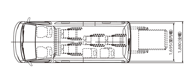 Dタイプ 2WD・2700ガソリン スーパーロング・ワイドボディ（3BF-TRH223B-VTZYD）