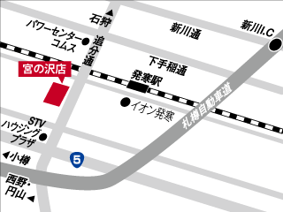 札幌トヨタ自動車 宮の沢店の地図