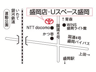 岩手トヨタ自動車 盛岡店の地図