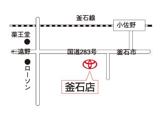 岩手トヨタ自動車 釜石店の地図