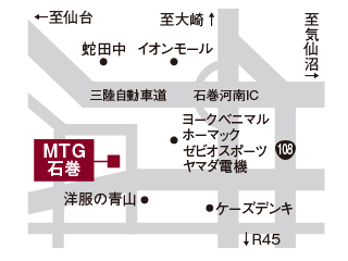 宮城トヨタ ＭＴＧ石巻の地図