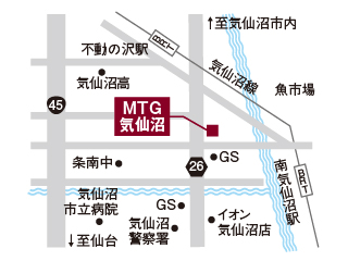 宮城トヨタ ＭＴＧ気仙沼の地図