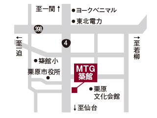 宮城トヨタ ＭＴＧ築館の地図