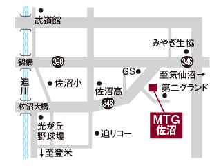 宮城トヨタ ＭＴＧ佐沼の地図