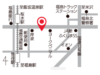 福島トヨタ自動車 マイカーランド福島北の地図