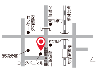 福島トヨタ自動車 郡山安積店の地図