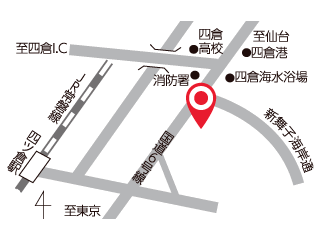 福島トヨタ自動車 いわき四倉店の地図