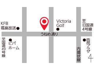 福島トヨタ自動車 郡山並木店の地図