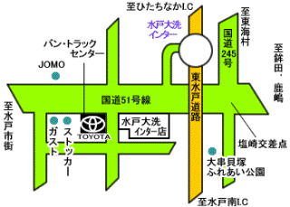 茨城トヨタ自動車 バン・トラックセンターの地図
