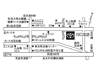 埼玉トヨタ自動車 川口北店の地図
