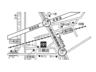 埼玉トヨタ自動車 三郷店の地図
