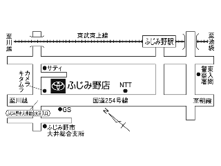 埼玉トヨタ自動車 ふじみ野店の地図