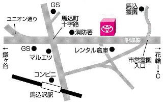 千葉トヨタ自動車 アレス船橋店の地図