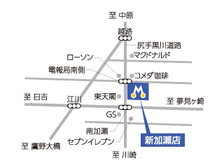 トヨタモビリティ神奈川 新加瀬店の地図