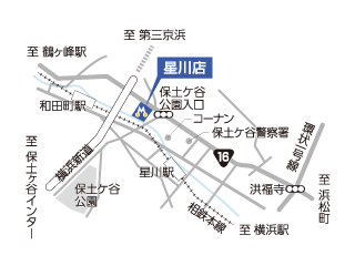 トヨタモビリティ神奈川 星川店の地図