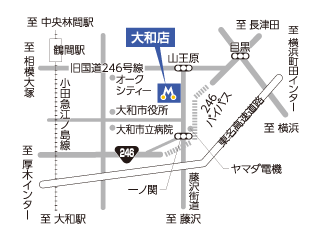 トヨタモビリティ神奈川 大和店の地図