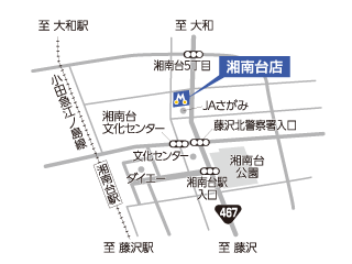 トヨタモビリティ神奈川 湘南台店の地図