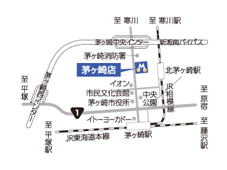 トヨタモビリティ神奈川 茅ヶ崎店の地図