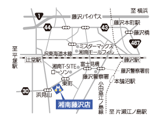 トヨタモビリティ神奈川 湘南藤沢店の地図