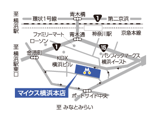 トヨタモビリティ神奈川 myX横浜店の地図