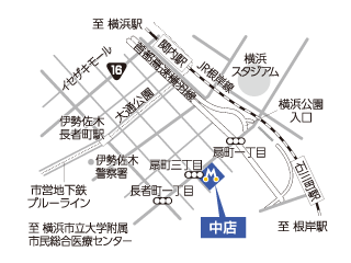 トヨタモビリティ神奈川 中店の地図