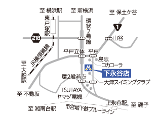 トヨタモビリティ神奈川 下永谷店の地図