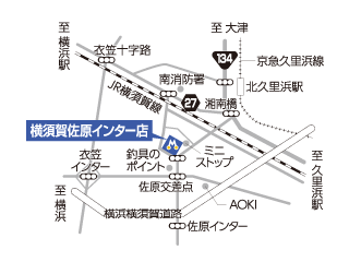 トヨタモビリティ神奈川 横須賀佐原インター店の地図