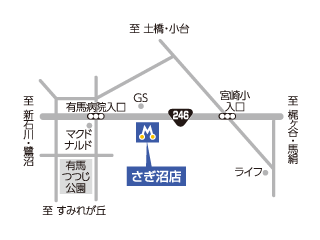 トヨタモビリティ神奈川 さぎ沼店の地図
