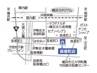 トヨタモビリティ神奈川 長者町店の地図