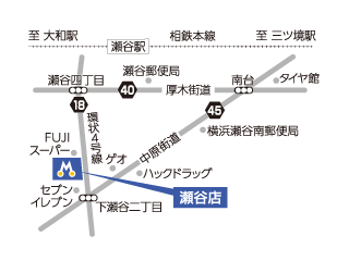 トヨタモビリティ神奈川 瀬谷店の地図