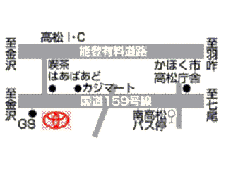石川トヨタ自動車 河北マイカーセンターの地図