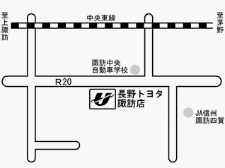 長野トヨタ 諏訪店の地図