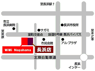 滋賀トヨタ 長浜店の地図