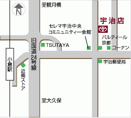 京都トヨタ自動車 宇治店の地図