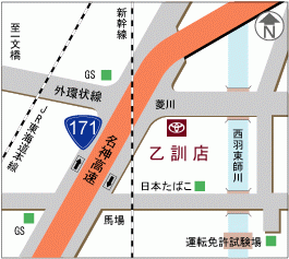 京都トヨタ自動車 乙訓店の地図