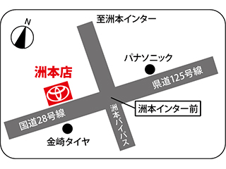 兵庫トヨタ自動車 洲本店の地図